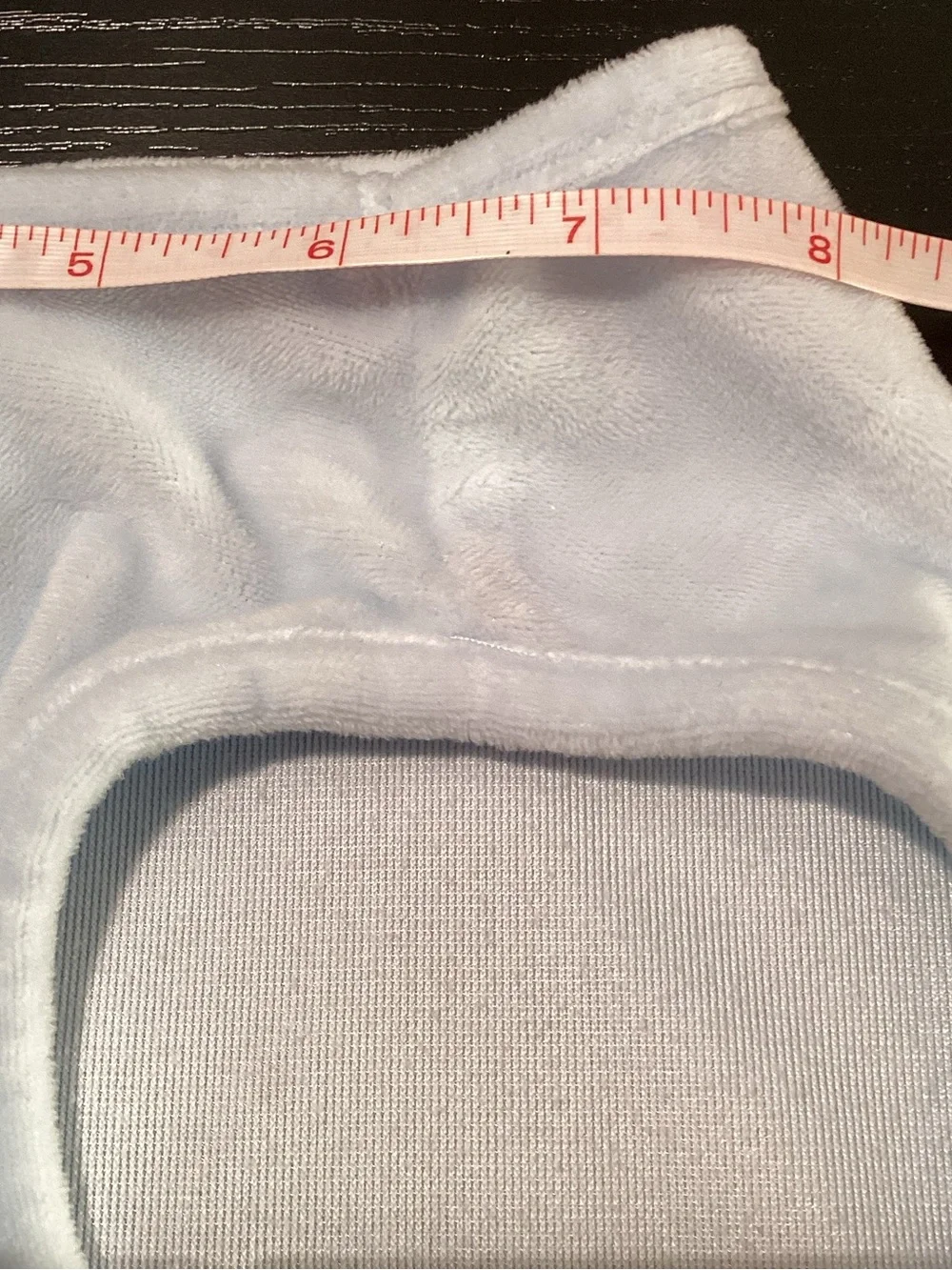 Juicy Couture Pale Blue Velour Ruffle Hem Dog Dress